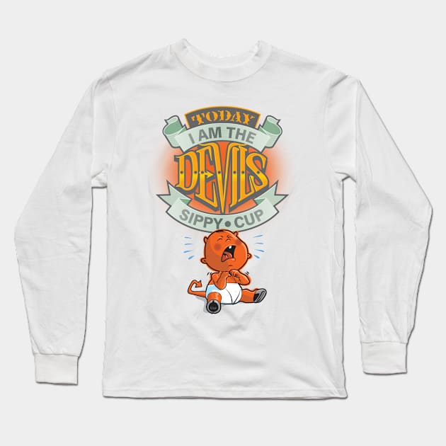 Devil's Sippy Cup Long Sleeve T-Shirt by GuyParsons